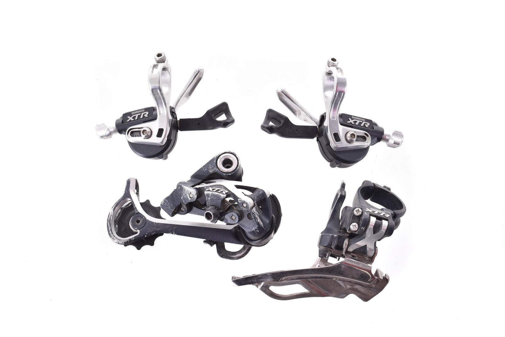 USED Shimano XTR M970/M971 Mini Groupset 3x9 speed Mountain Shifters a ...