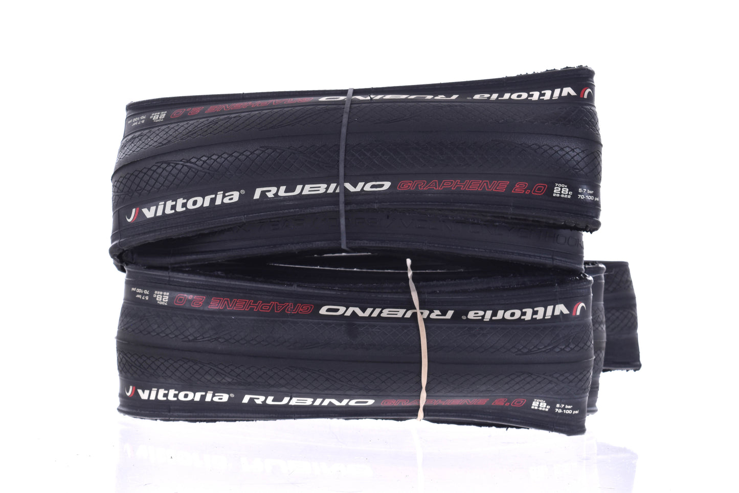 NEW take off Vittoria Rubino Graphene 2.0 700x28 Folding Tire set (2) w/ Tubes