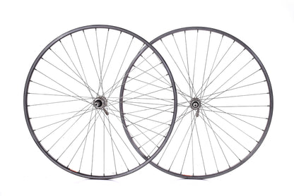 USED Vintage Araya Japan 700C Alloy Clincher 36H Road/Touring Wheelset w/ Suzue Sealed Bearing Hubs 126mm Freewheel