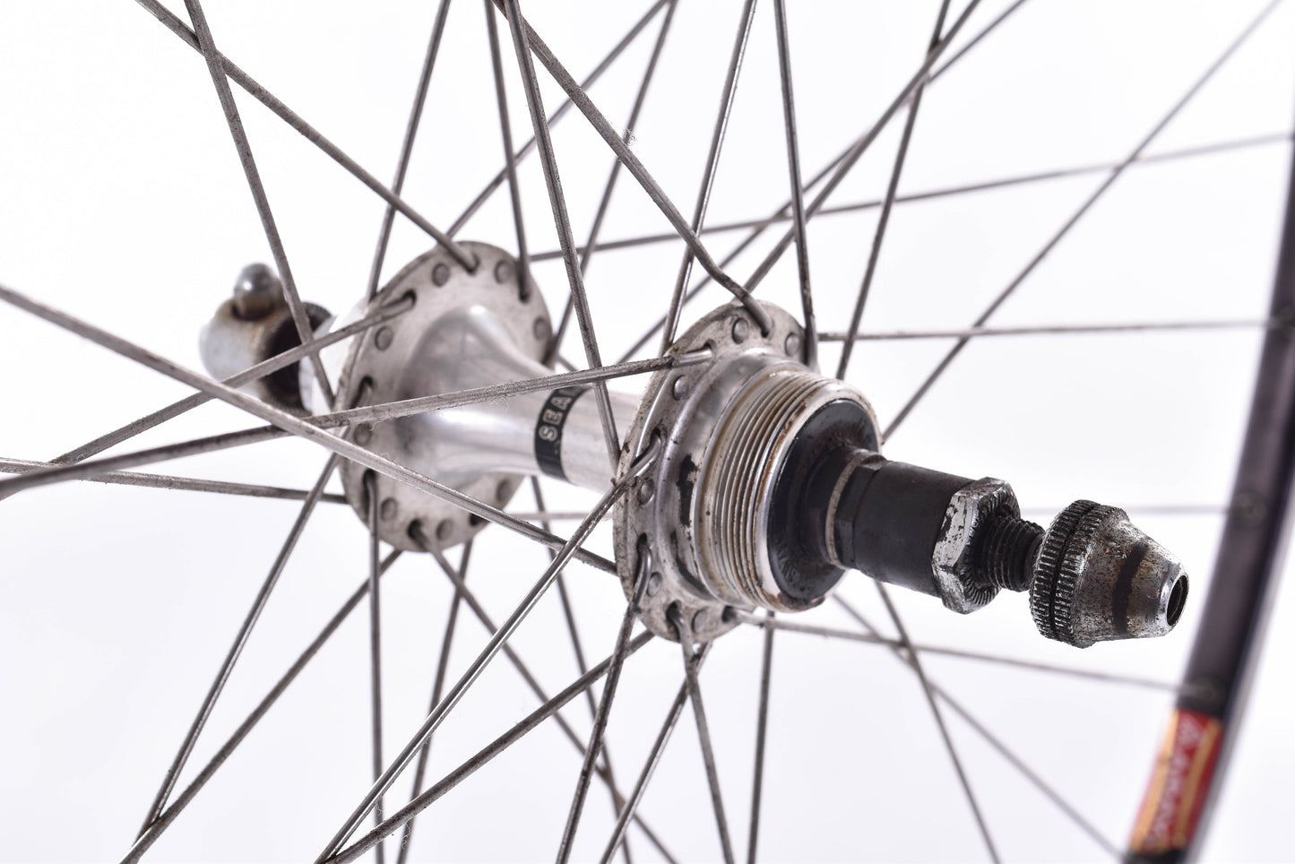 USED Vintage Araya Japan 700C Alloy Clincher 36H Road/Touring Wheelset w/ Suzue Sealed Bearing Hubs 126mm Freewheel