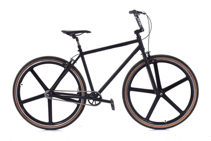 USED Crew Bike Co. Defender Single Speed Bike w/ 700C Mag Wheels Black