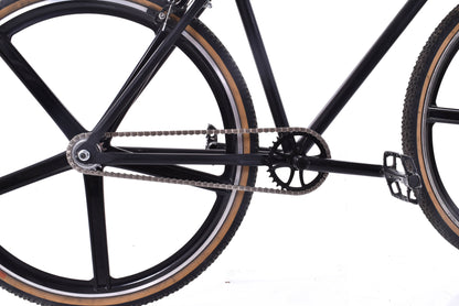 USED Crew Bike Co. Defender Single Speed Bike w/ 700C Mag Wheels Black