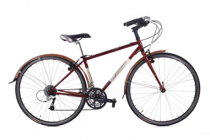 USED Jamis Coda Sport Reynolds 520 Steel Hybrid Commuter Bike  16" Small 3x9 speed Red