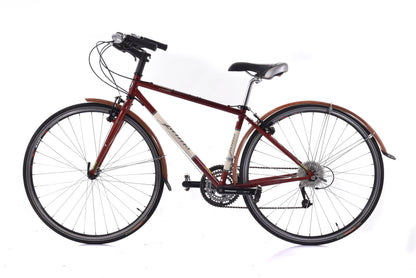 USED Jamis Coda Sport Reynolds 520 Steel Hybrid Commuter Bike  16" Small 3x9 speed Red