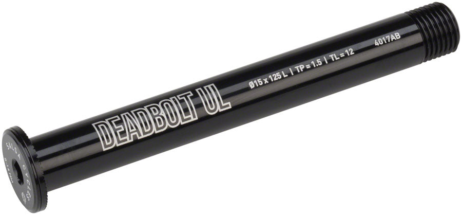 NEW Salsa Deadbolt Ultralight Thru-Axle, Front, 15mm Axle Diameter, 125mm Length, 1.5 Thread Pitch, 12mm Thread Length