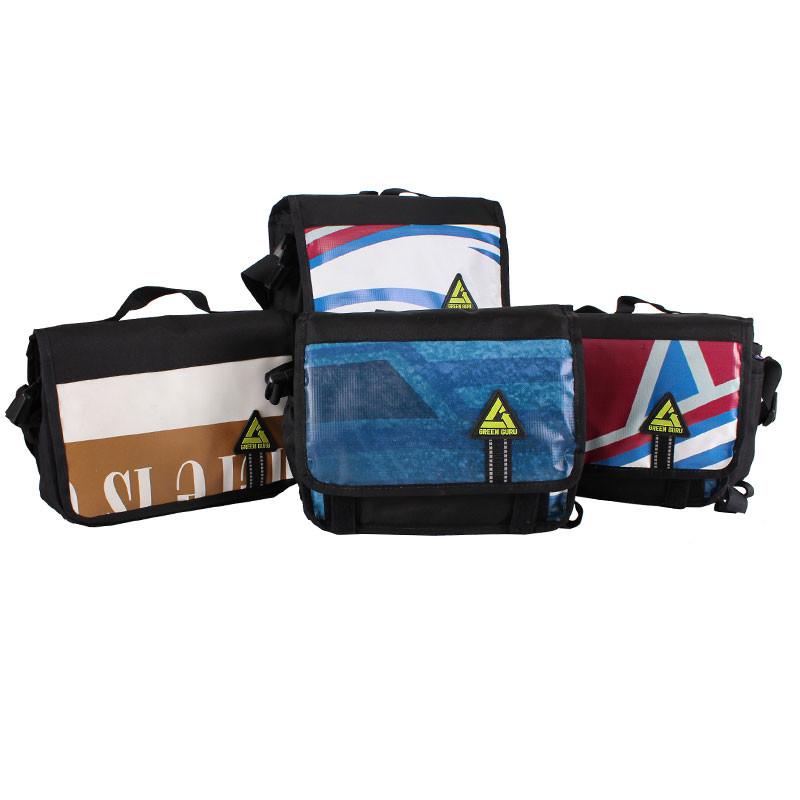 UPCYCLED Green Guru Kickstand Cooler Rear Rack Bag - Around the Cycle