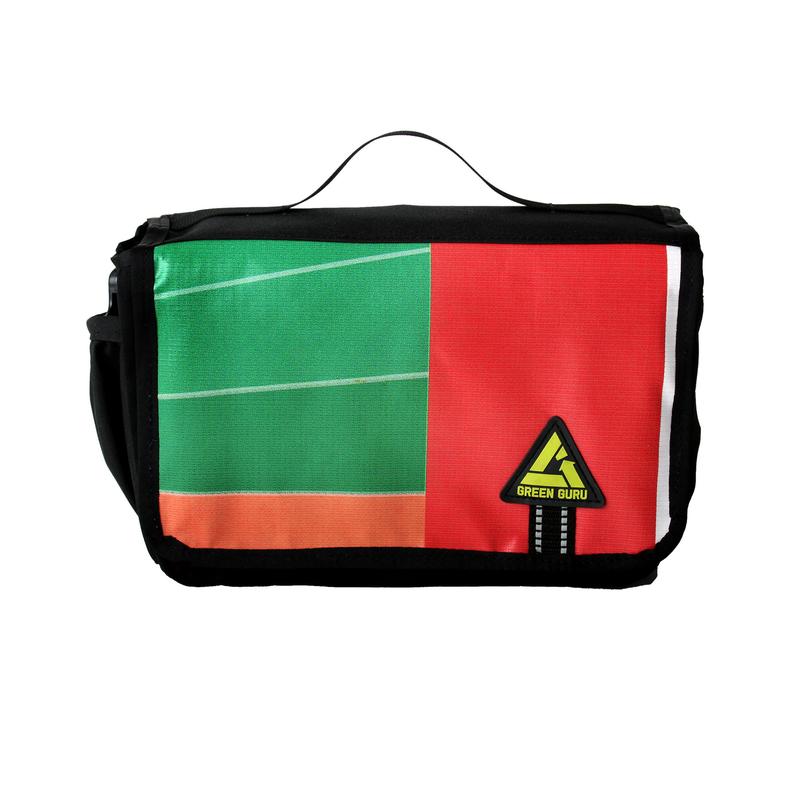 UPCYCLED Green Guru Kickstand Cooler Rear Rack Bag - Around the Cycle