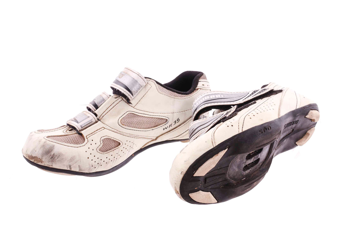 USED Shimano SH-WR35 Women's Road Cycling Shoes Size 37 EU 5.5 US Women's 2 Bolt