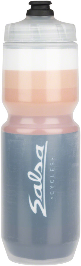 NEW Salsa Latitude Purist Insulated Water Bottle - Black, White, w/ Stripes, 23oz - Around the Cycle