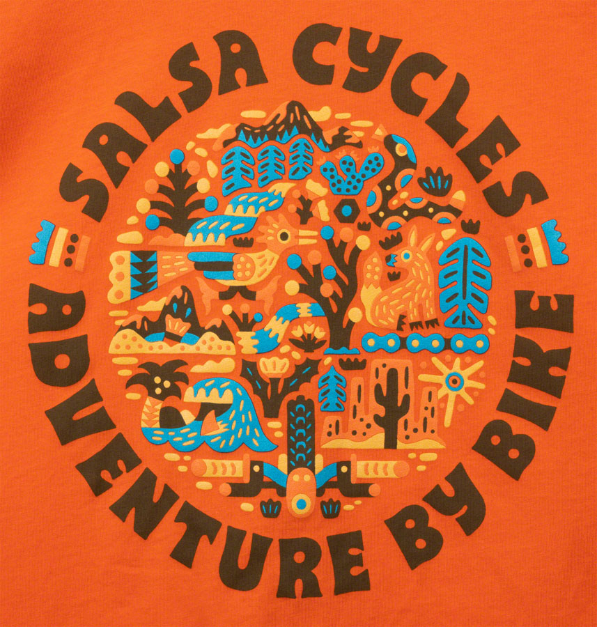 NEW Salsa Planet Wild Kids T-Shirt - Orange, Small