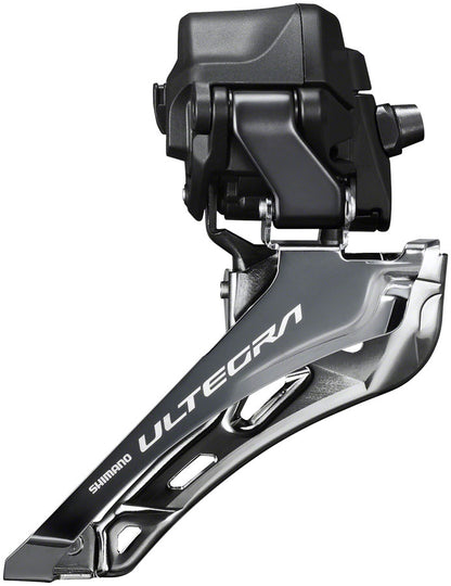 NEW Shimano Ultegra FD-R8150 Di2 Front Derailleur - 2x12-Speed Braze-on Down Swing For 50-54t Max Black/Silver - Around the Cycle