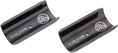 NEW Problem Solvers Handlebar Shim - 25.4 to 31.8mm, 60mm length, Black