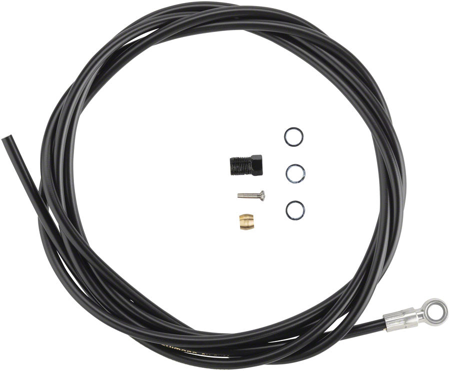 NEW Shimano SM-BH90-SBM High Pressure Disc Brake Hose Kit - Corrosion-Resistant Banjo, 2000mm, Black - Around the Cycle