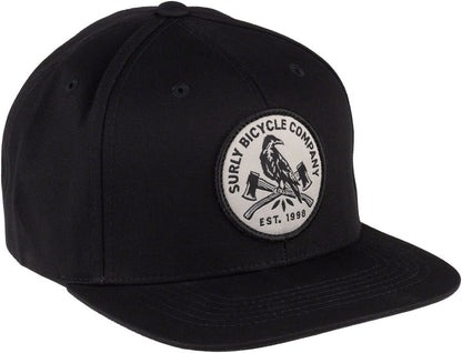 NEW Surly Dark Feather Snapback Hat - Black, Adjustable - Around the Cycle