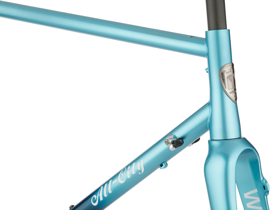 NEW All-City Zig Zag Frameset - 700c, Steel, Miami Beach Aqua, 49cm