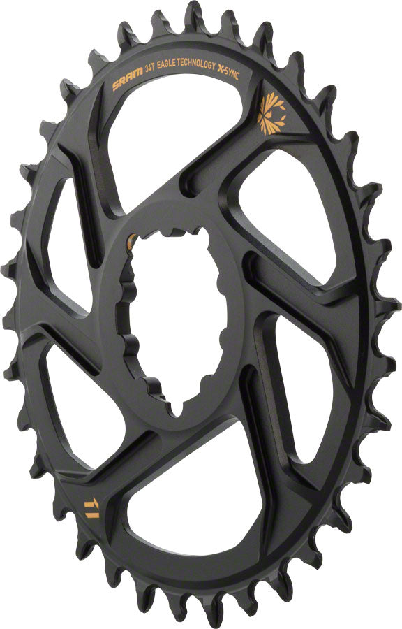 NEW SRAM X-Sync 2 Eagle Direct Mount Chainring 34T Boost 3mm Offset with Gold Logo