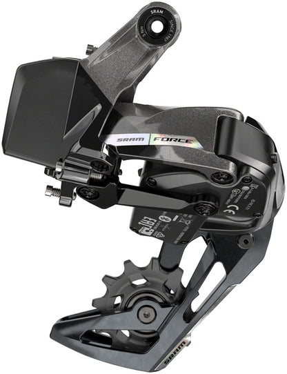 NEW SRAM Force XPLR AXS eTap Rear Derailleur - 12-Speed, Medium Cage, 44t Max, (Battery Not Included), Iridescent Gray, D2 - Around the Cycle