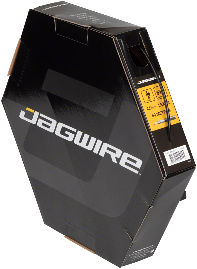 NEW Jagwire 4mm Sport Derailleur Housing with Slick-Lube Liner 50M File Box, Black