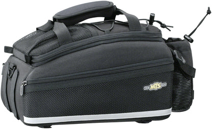 NEW Topeak MTS Strap Mount TrunkBag DXP Rack Bag with Expandable Panniers - 22.6 Liter, Black