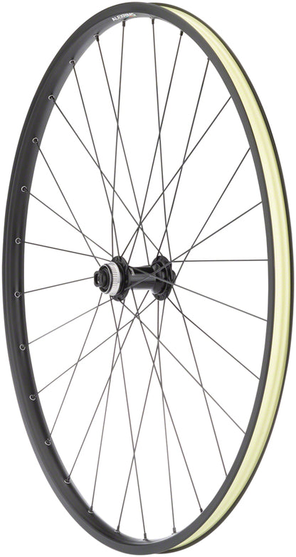 NEW Quality Wheels Value Double Wall Series Disc Front Front Wheel - 700, 12 x 100mm, Center-Lock, Black - Around the Cycle