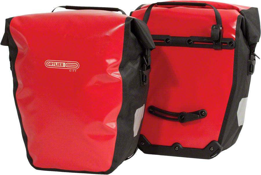 NEW Ortlieb Back-Roller City Rear Pannier: Pair~ Red/Black