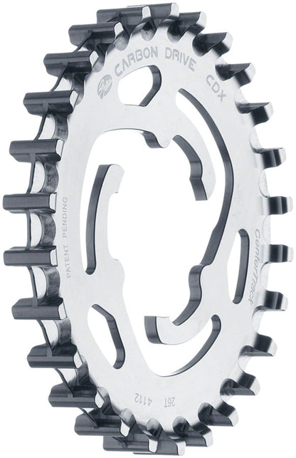 NEW Gates Carbon Drive CDX CenterTrack 3-Lobe SureFit™ Rear Sprocket - 26t, Shimano/SRAM 3-Lobe, Silver - Around the Cycle