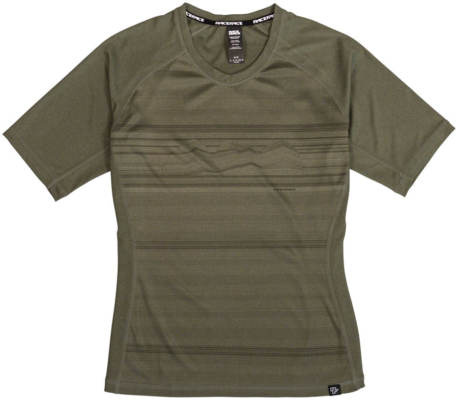 NEW RaceFace Nimby Short Sleeve Jersey - Olive, Women's, Small - Around the Cycle