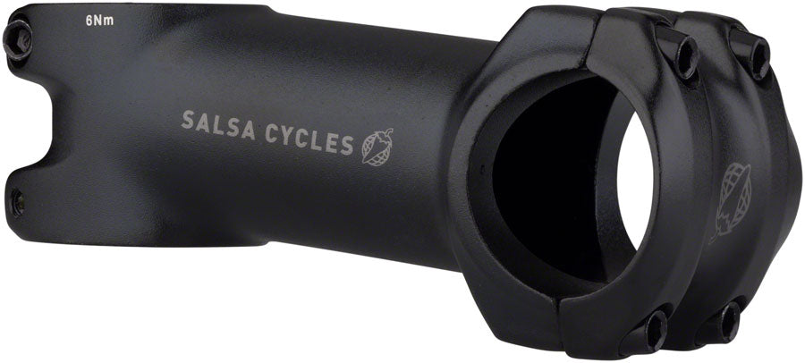 NEW Salsa Guide Stem - 80mm, 31.8 Clamp, +/-6, 1 1/8", Aluminum, Black