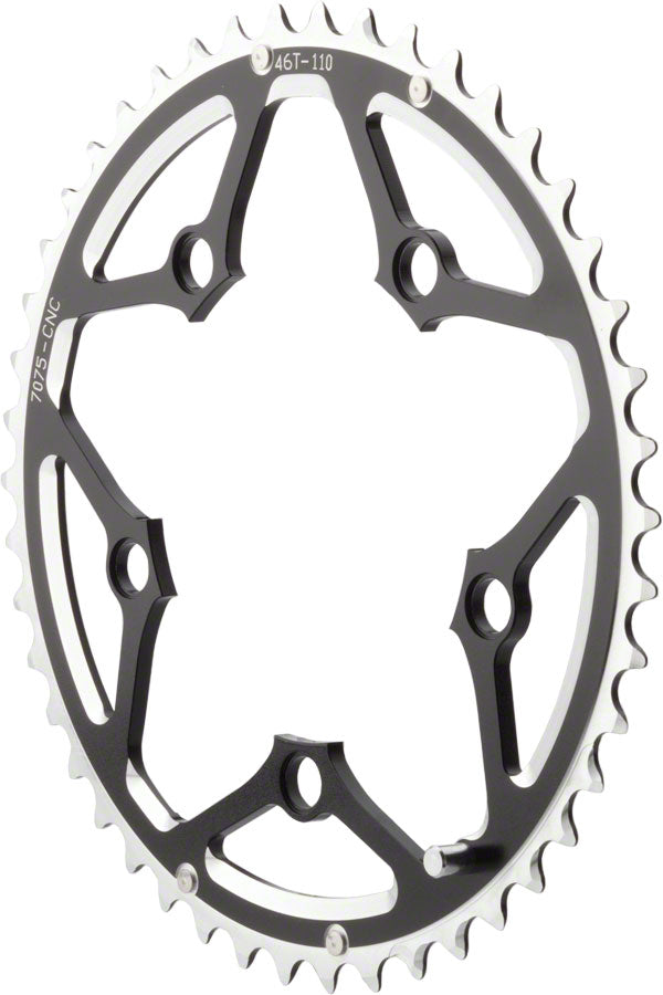 NEW Dimension Multi Speed 46t x 110mm Outer Chainring Black