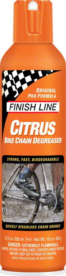 NEW Finish Line Citrus Bike Degreaser, 12oz Aerosol