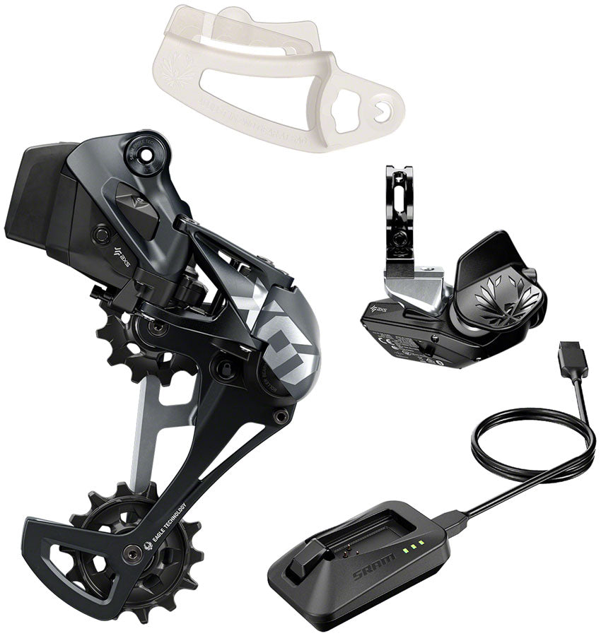 NEW SRAM X01 Eagle AXS Upgrade Kit - Rear Derailleur for 52t Max, Battery, Eagle AXS Rocker Paddle Controller with Clamp, Charger/Cord, Lunar