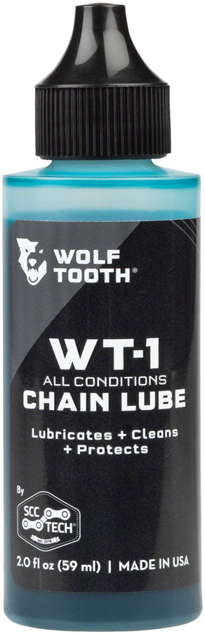 NEW Wolf Tooth WT-1 Chain Lube for All Conditions - 2oz - Around the Cycle