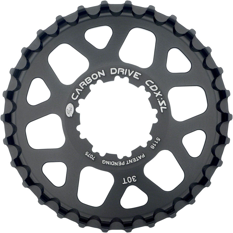NEW Gates Carbon Drive CDX:SL CenterTrack Freehub 9-Spline Rear Sprocket - 30t, Shimano 9-Spline, Black - Around the Cycle