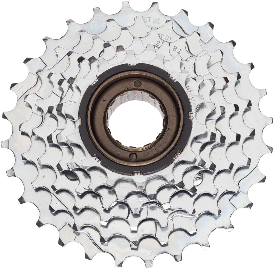 NEW Dimension 6-Speed 14-28t Chrome Plated Freewheel