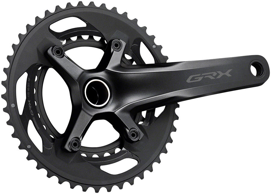 NEW Shimano GRX FC-RX600-10 Crankset - 170mm 10-Speed 46/30t 110/80 BCD Hollowtech II Spindle Interface Black