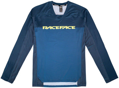NEW RaceFace Diffuse Long Sleeve Jersey - Navy, Men's, X-Large - Around the Cycle