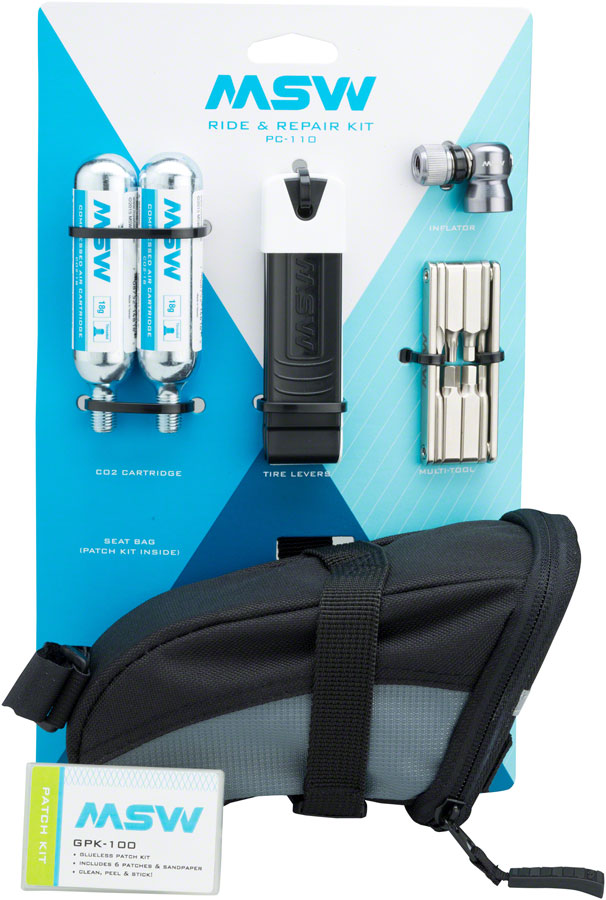 NEW MSW Ride and Repair Kit with Seatbag and CO2