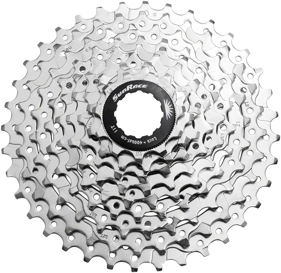 NEW SunRace M9 9 speed Cassette M98 9-Speed, 11-36t, Nickel - Around the Cycle