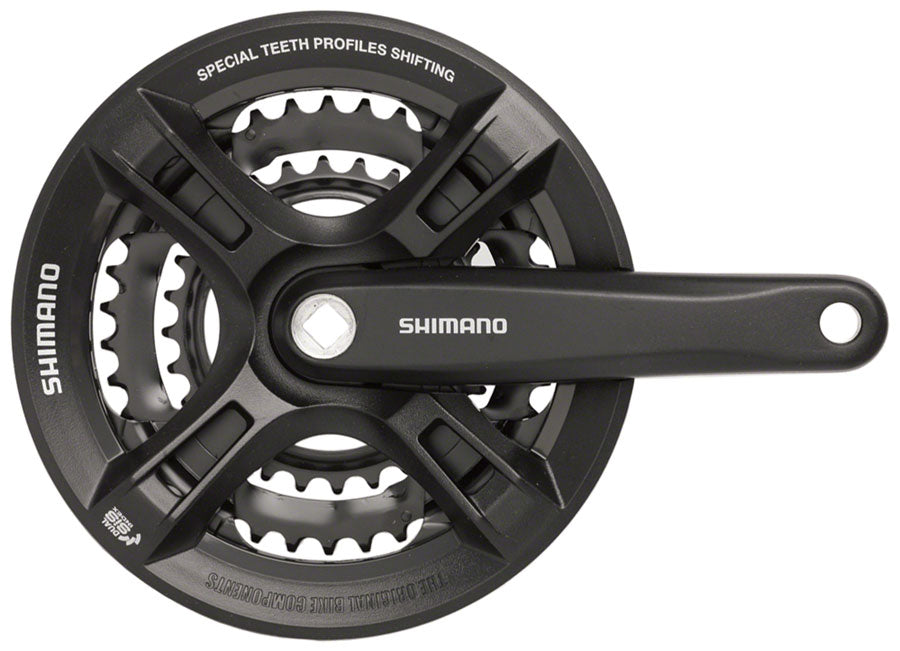 NEW Shimano Altus FC-M311 Crankset 170mm, 48/38/28t, Black