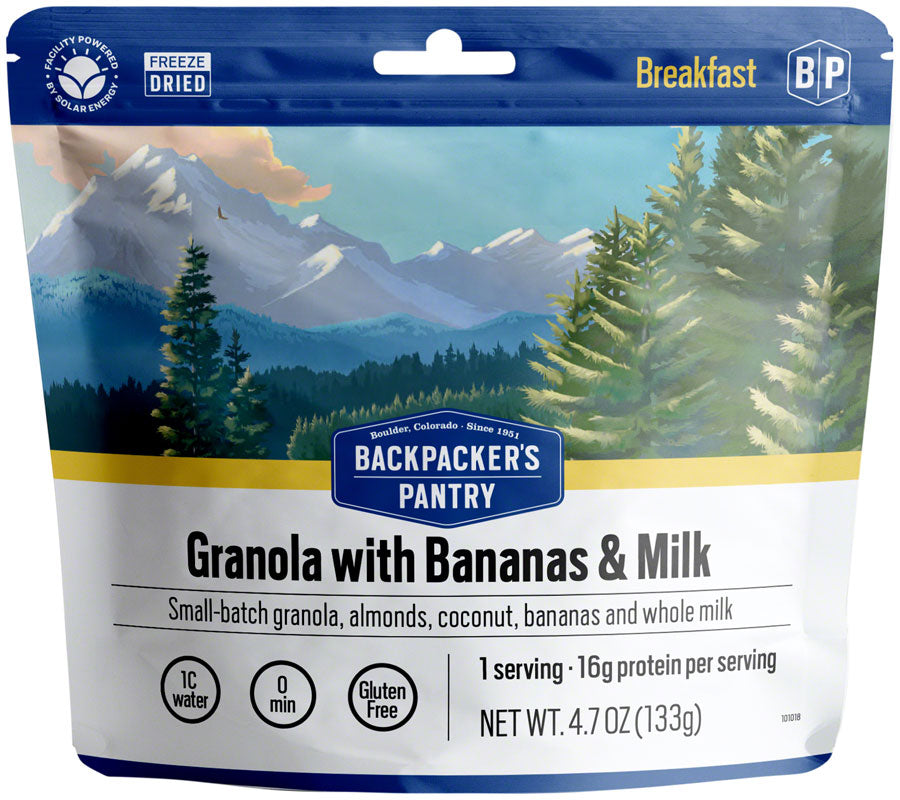 NEW Backpacker's Pantry Granola w/ Bananas, Almonds and Milk - 1 Serving