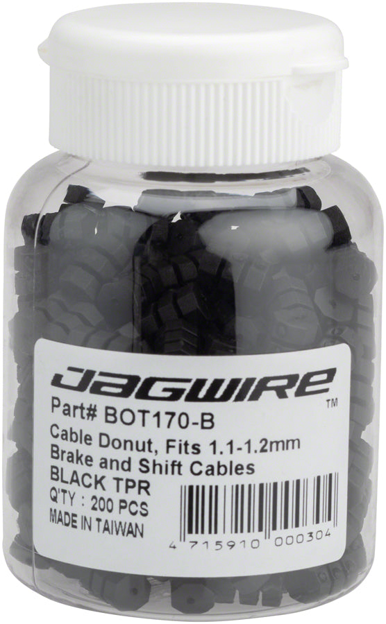NEW Jagwire Cable Spacer Donuts Black 1.2mm Bottle of 600