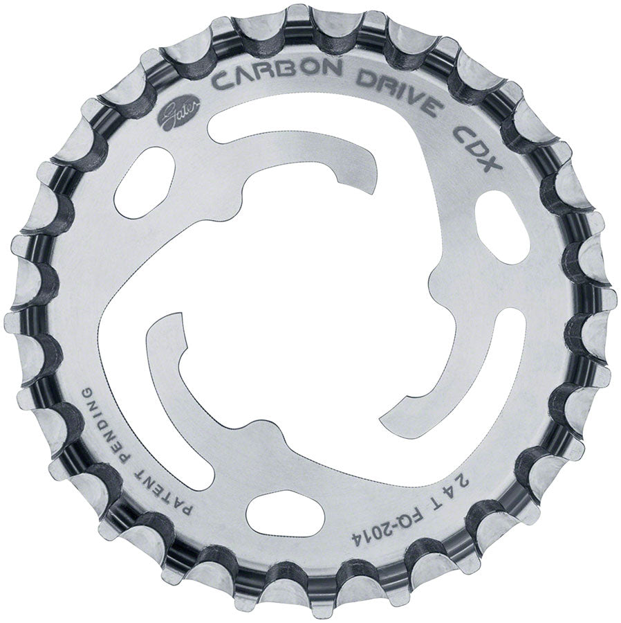 NEW Gates Carbon Drive CDX CenterTrack 3-Lobe SureFit™ Rear Sprocket - 24t, Shimano/SRAM 3-Lobe, Silver - Around the Cycle