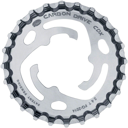 NEW Gates Carbon Drive CDX CenterTrack 3-Lobe SureFit™ Rear Sprocket - 24t, Shimano/SRAM 3-Lobe, Silver - Around the Cycle