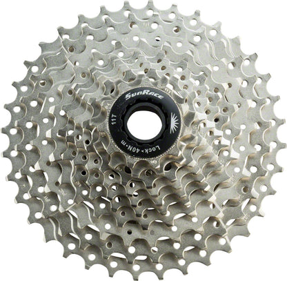 NEW SunRace MS1 10 Speed Cassette SunRace MS1 Cassette - 10 Speed, 11-36t, Silver