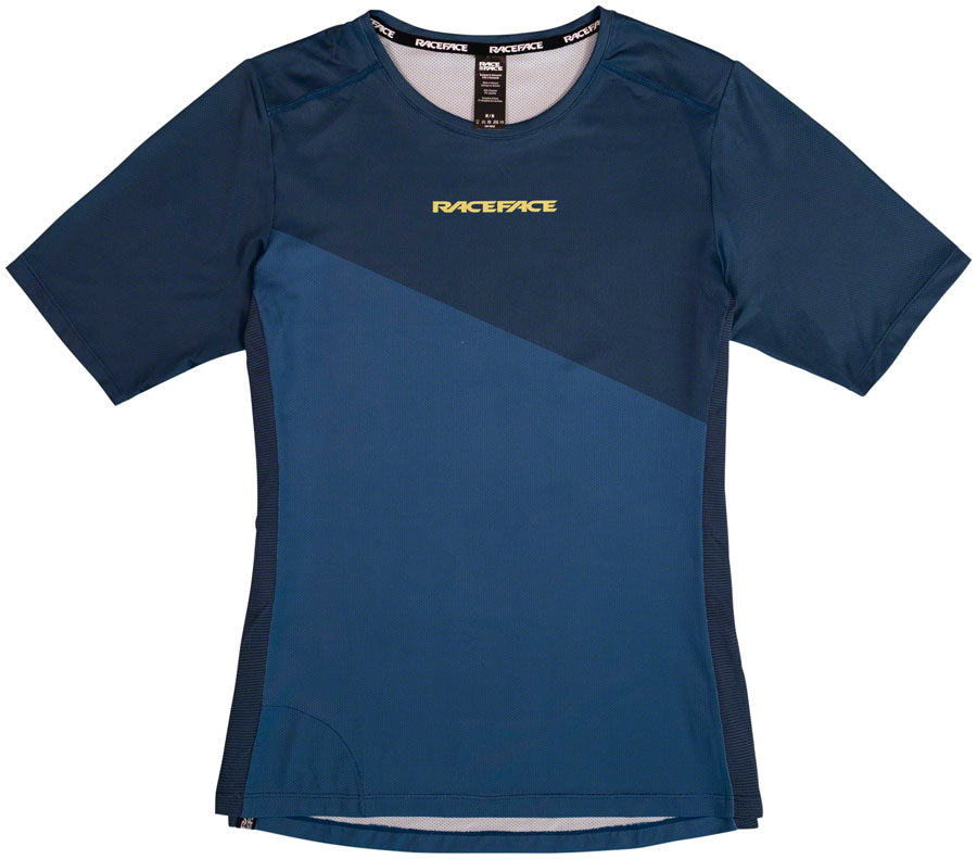 NEW RaceFace Indy Short Sleeve Jersey - Navy, Women's, Small - Around the Cycle