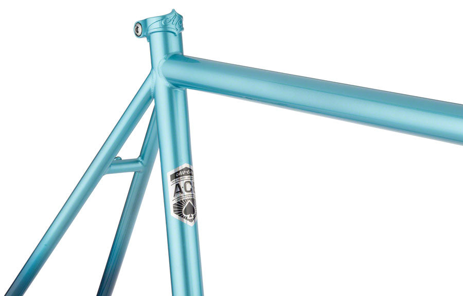 NEW All-City Zig Zag Frameset - 700c, Steel, Miami Beach Aqua, 49cm