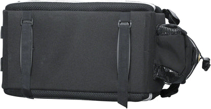 NEW Topeak MTS Strap Mount TrunkBag DXP Rack Bag with Expandable Panniers - 22.6 Liter, Black