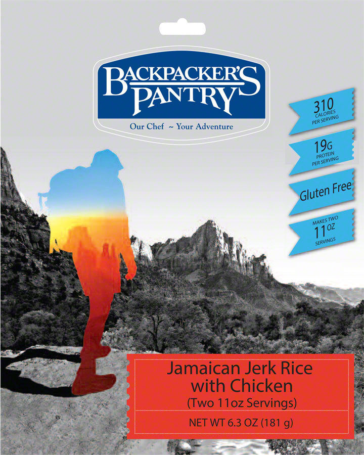 NEW Backpacker's Pantry Jamaician Jerk Rice with Chicken: 2 Servings