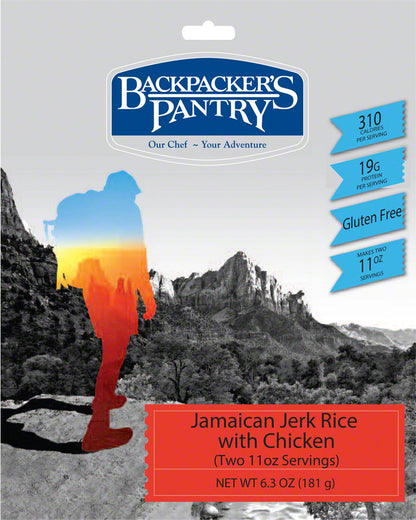NEW Backpacker's Pantry Jamaician Jerk Rice with Chicken: 2 Servings