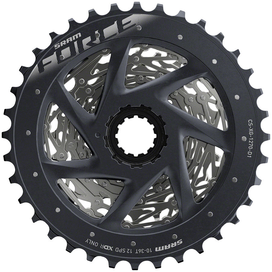 NEW SRAM Force AXS XG-1270 12-Speed Cassette 12-Speed, 10-36t, Silver